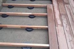 Onderbouw voor terras in composiet